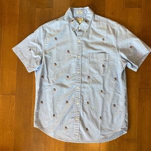 J Crew - American Flag Peace Sign Shirt - Size M